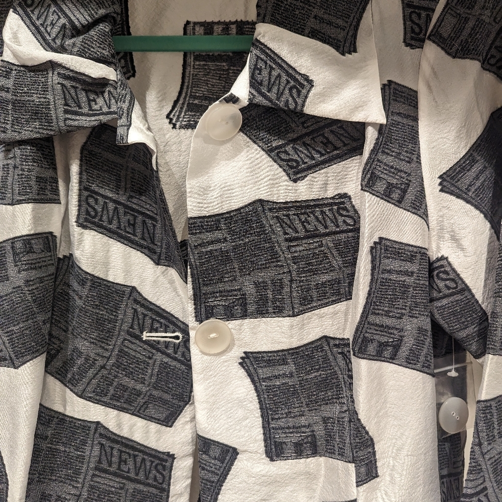 News Pattern Jacket - image 2